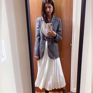Woolen checked blazer Zara